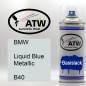 Preview: BMW, Liquid Blue Metallic, B40: 400ml Sprühdose, von ATW Autoteile West.